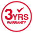 3 Years Warranty