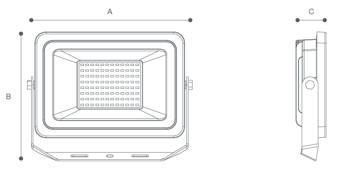 FLOODLIGHT CC Line Drawing