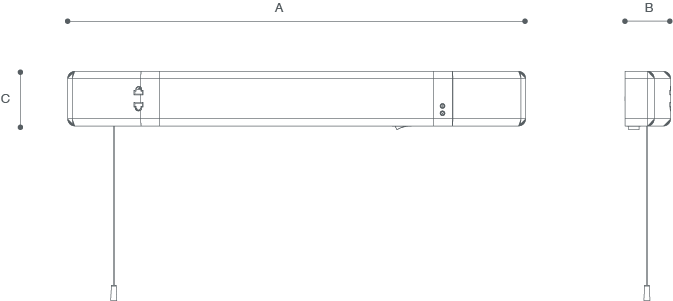 SHAVER LIGHT Line Drawing