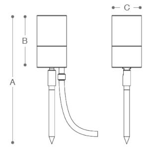 SPIKE GU10 Line Drawing