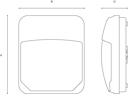 WALLPACK Line Drawing