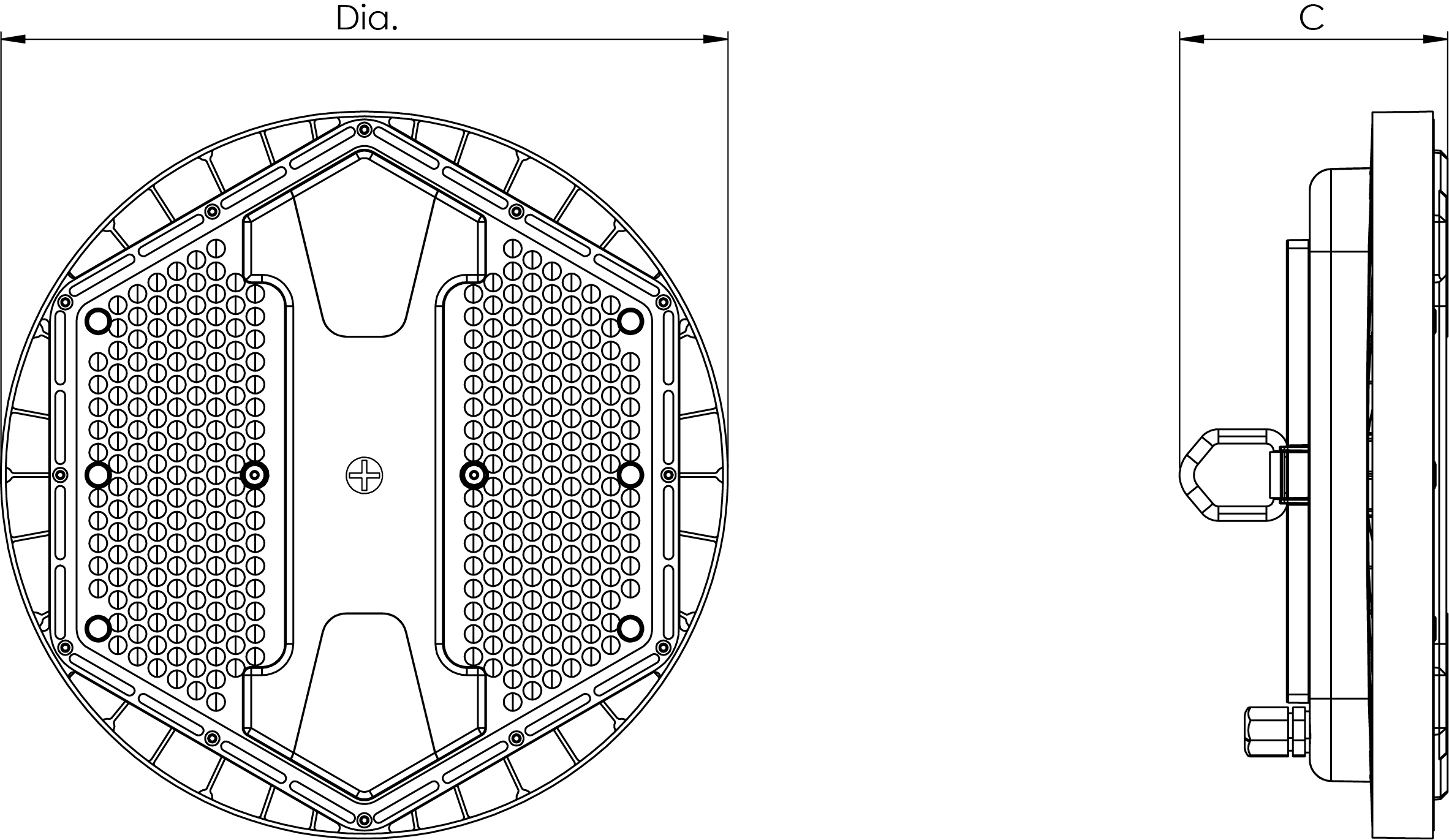 HIGH BAY Line Drawing