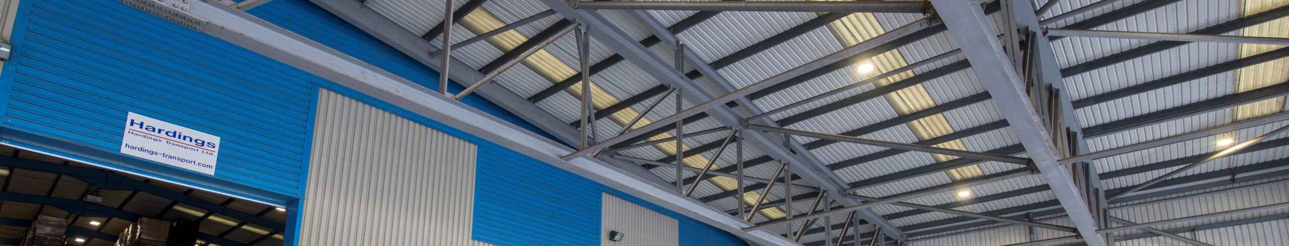 hardings header Warehouse lighting at Hardings