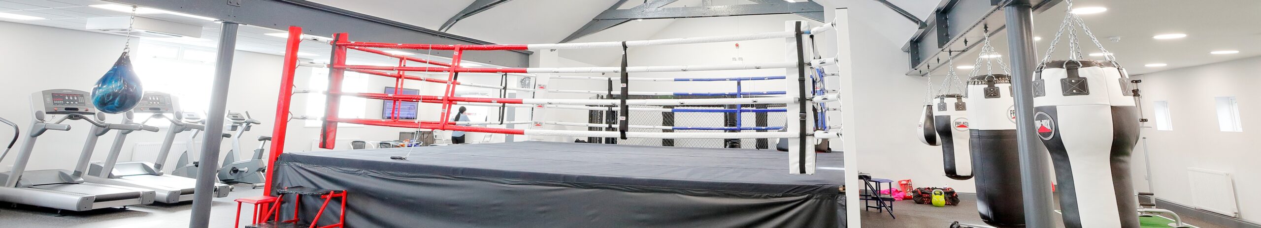 otooles header LED lighting in a boxing gym environment