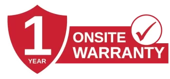 xcite 1 year on-site warranty May 2024 logo